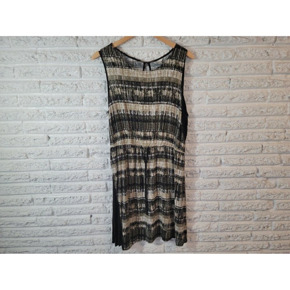 Cato Plus 18W 20W Watercolor Sheath Mini Dress Sleeveless Keyhole Back WAT137E